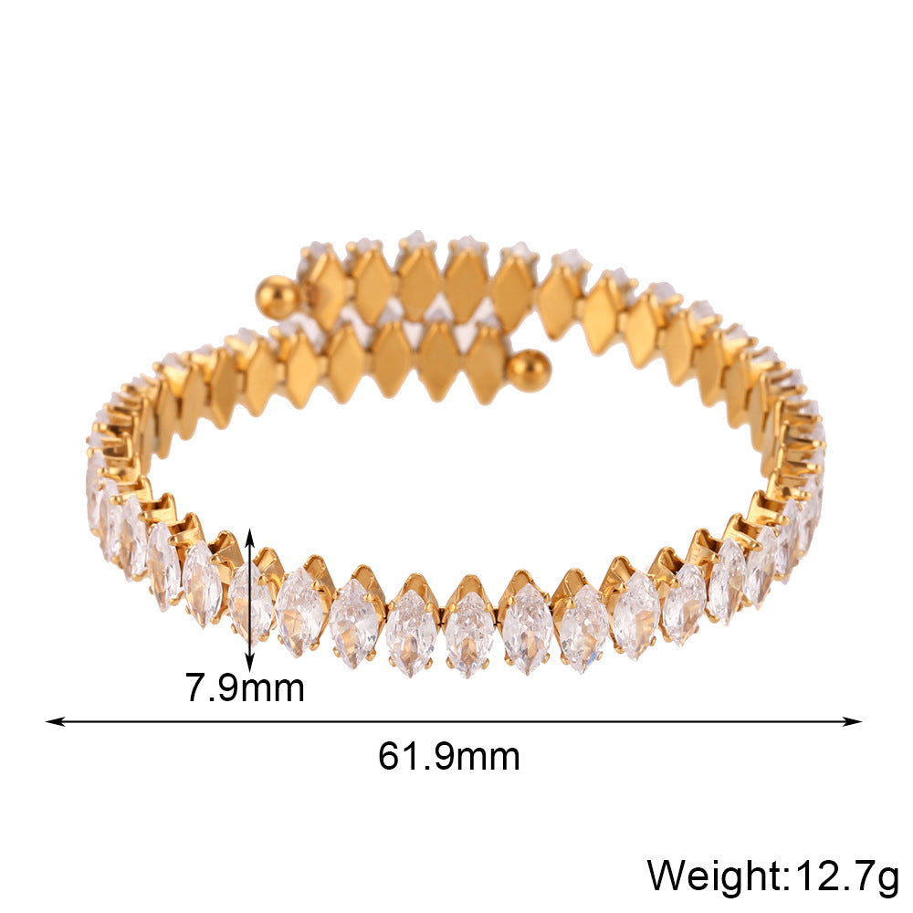 Anastasia cuff - Stainless Steel