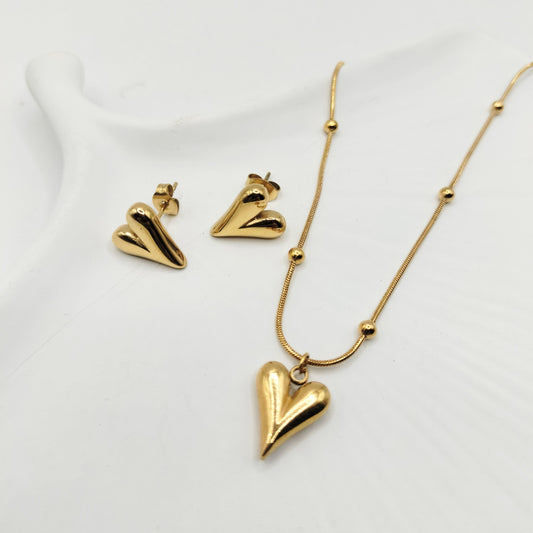 Love Heart Set - Stainless Steel