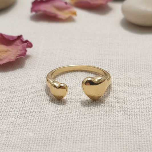 TWIN HEARTS RING