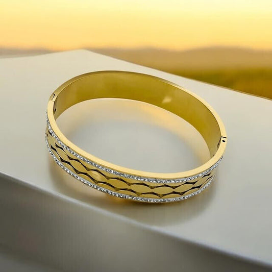 SET OF 2 PREMIER STAINLESS STEEL BANGLES