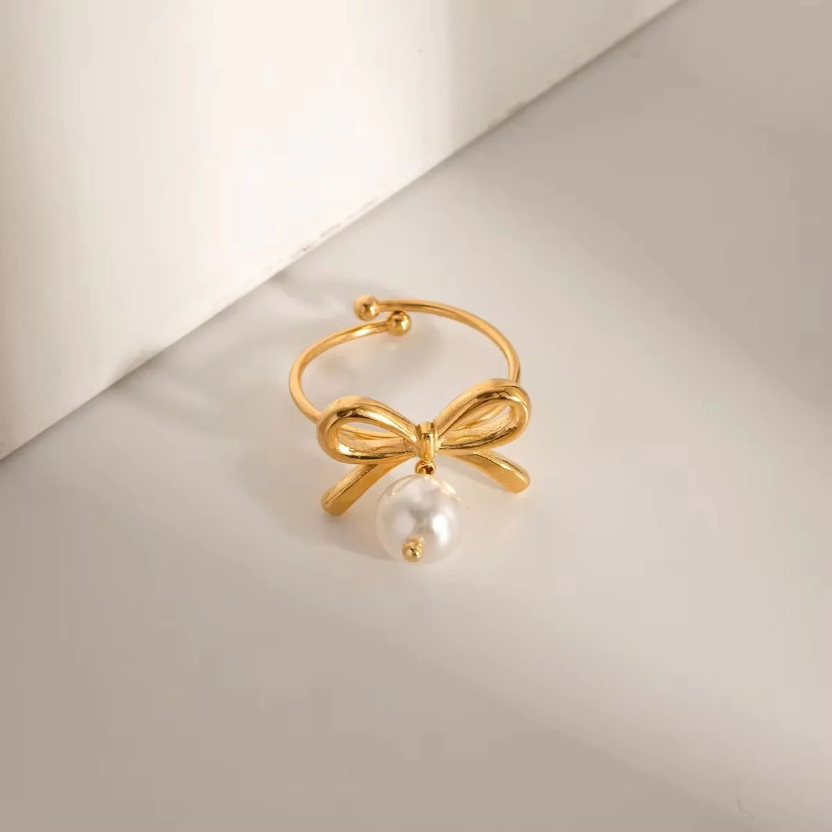 Pearl Bow Ring
