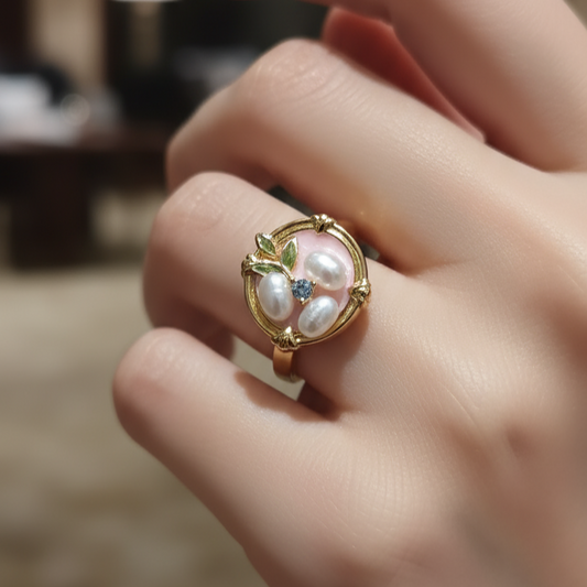 BLOSSOM PEARL RING