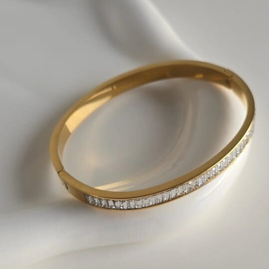 Diamond Stainless Steel Bangle