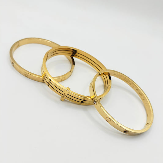 Deal Set 3 Premium Stainless Steel Bangles