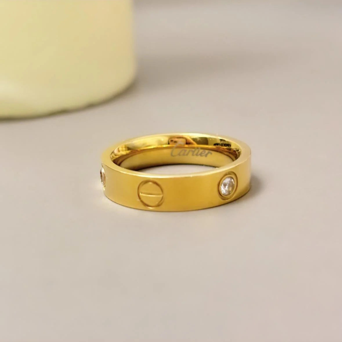 Stainless Steel Bangle & Ring + Bracelet Stack Set