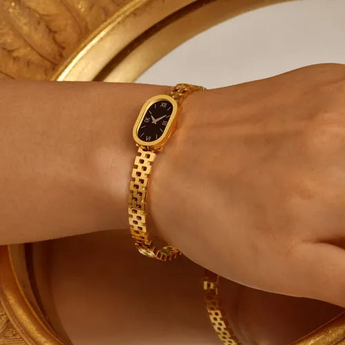 Watch Style Golden Bangle