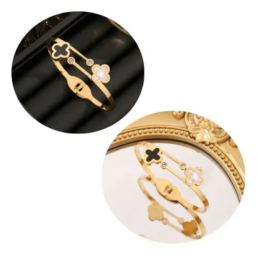 Black Clover Set & Clover Bangle