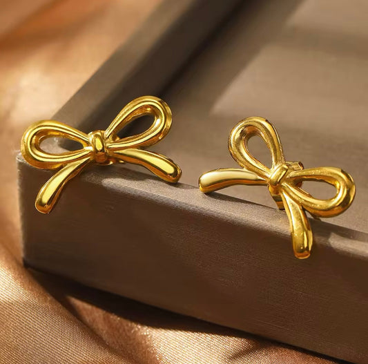 RIBBON EARRING STAINLESS STEEL