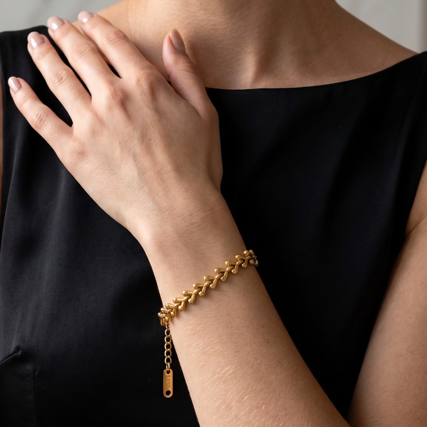 Heart-Link Bracelet | Stainless Steel