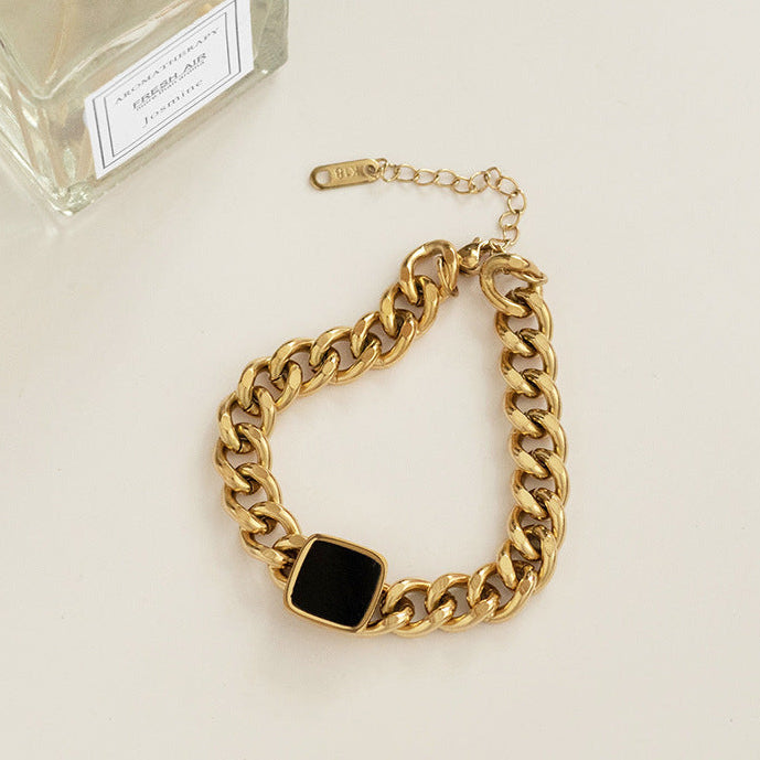 Black Cuban Stainless Steel bracelet