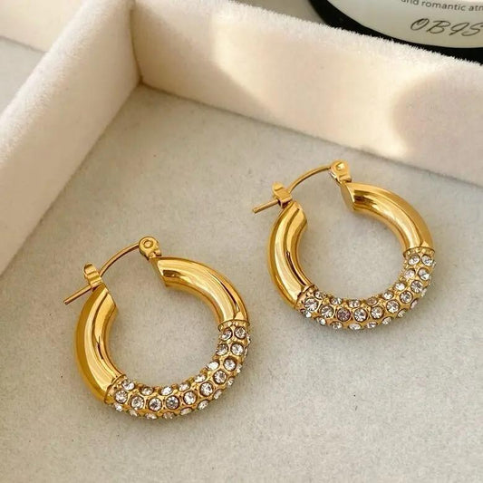 PREMIUM CIRCLE EARRINGS RETRO EXAGGERATED