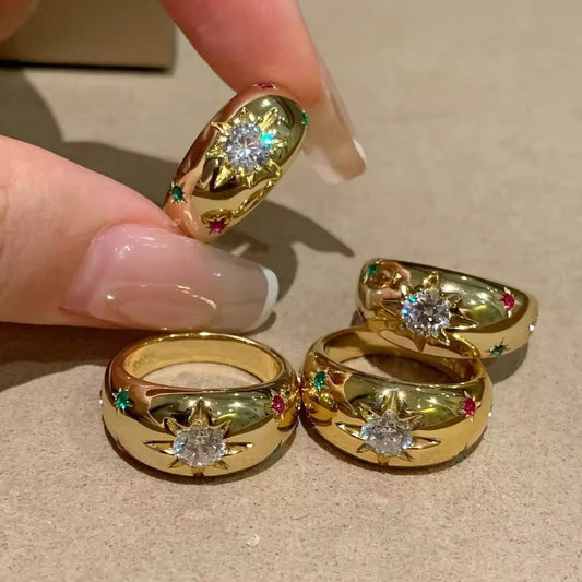 luxury Style Stainless steel Ring