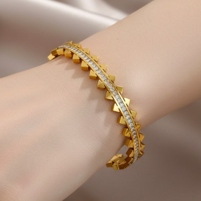 Spiked Cuff Imported Bangle