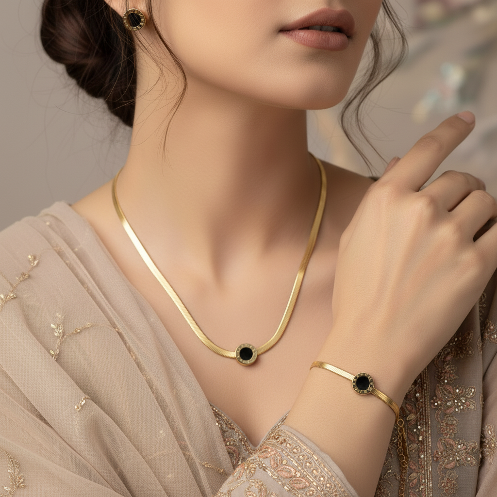 Stainless Steel Circle Of Elegance Set