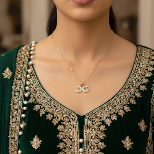 CHANNEL CHARM NECKLACE