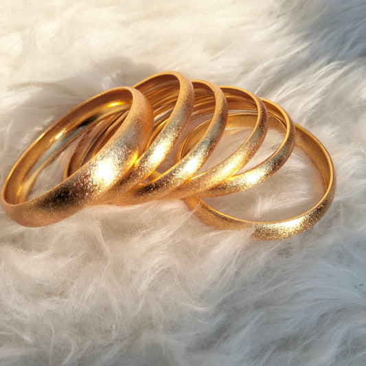 Most Trendy Luminous Design 6pc Bangle Set for Girls/Women