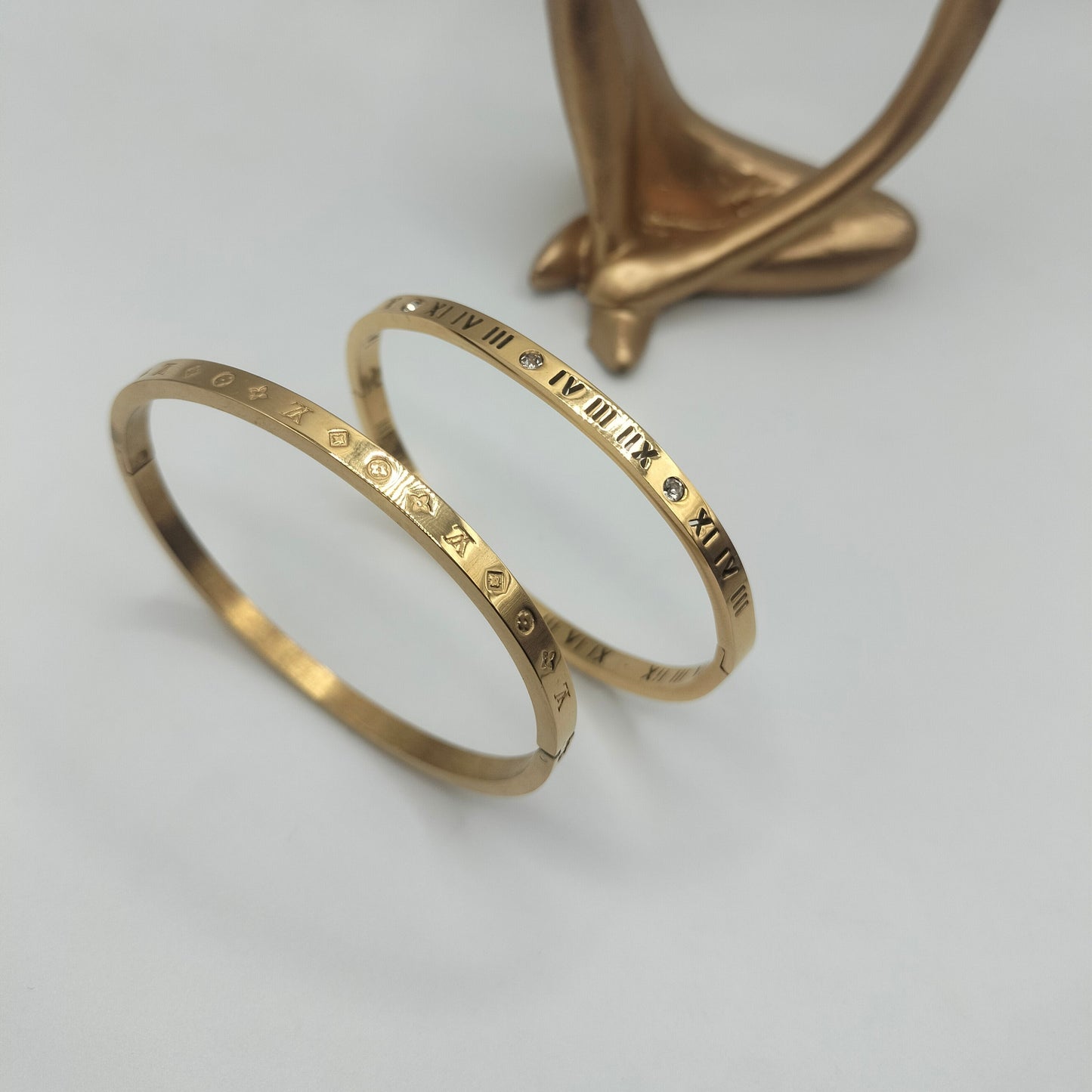 SET OF 2 STAINLESS STEEL PREMIUIM BANGLES