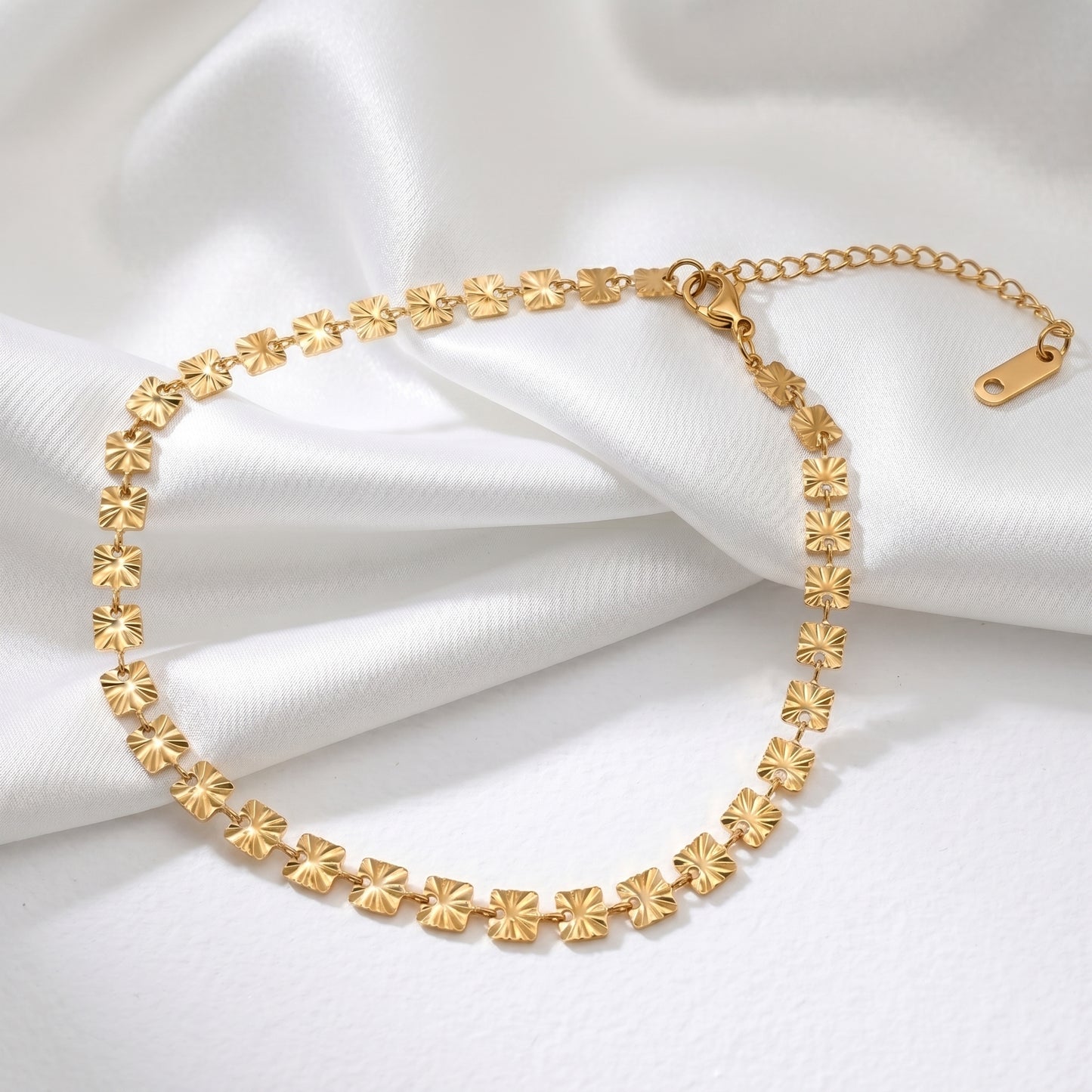 Gold Sunburst Anklet