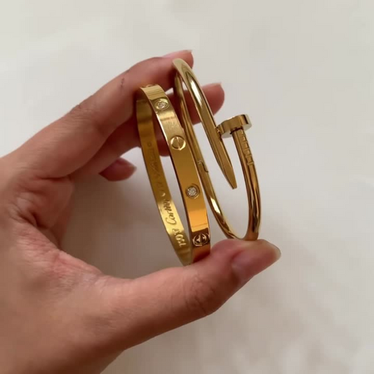 Nail And Love Bangle