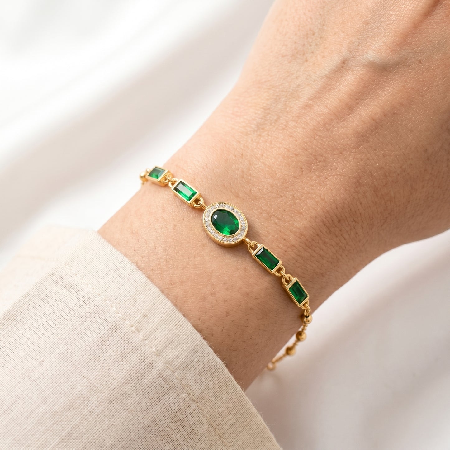 Royal Verdant Charm Bracelet
