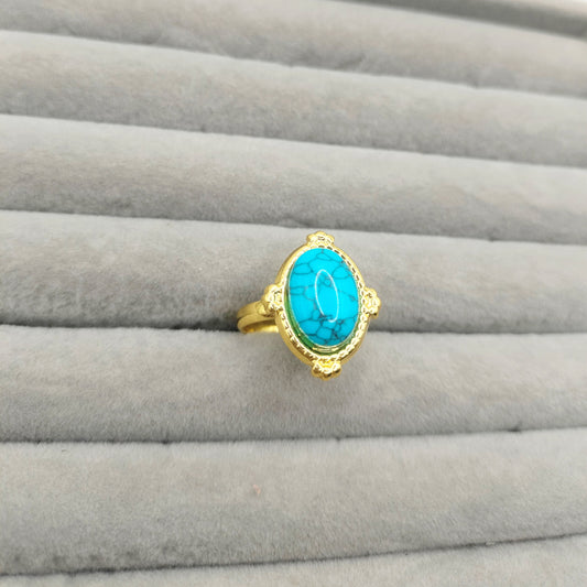 Oval Stone Ring