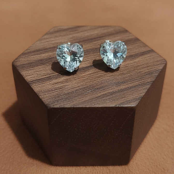 DIAMOND-HEART EARRINGS