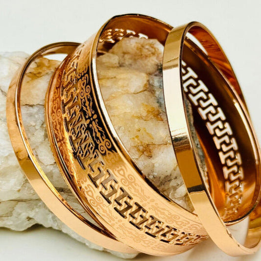 3 PIECES SET OF METAL BANGELS