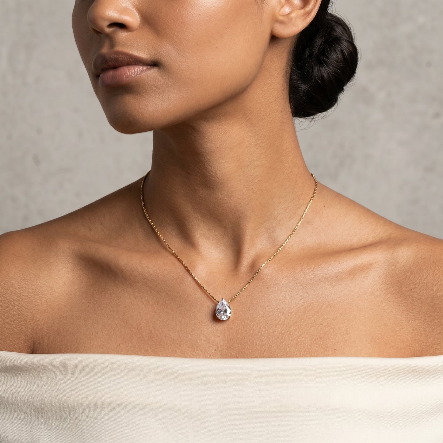 Pear-Cut Diamond Pendant