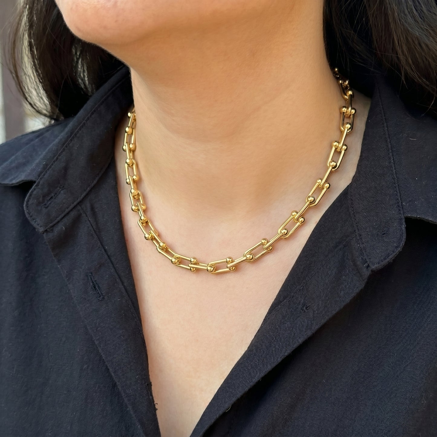 Anne Tiffany Stainless Steel Necklace