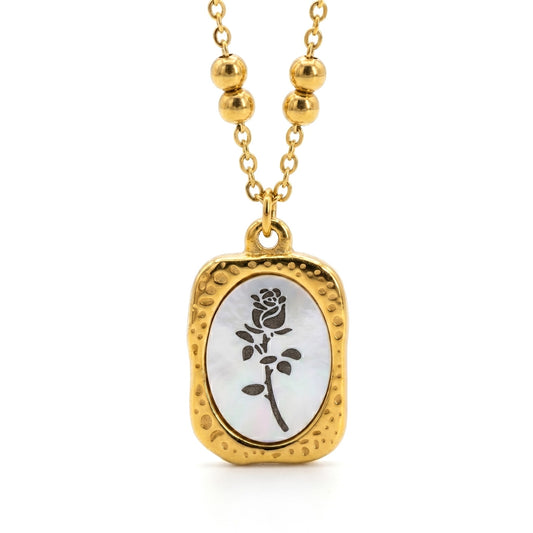 Floral Pendant | Stainless Steel