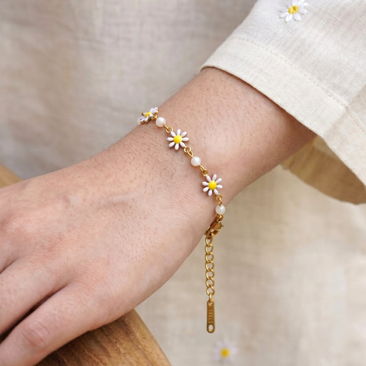 Floret Stainless Steel Bracelet