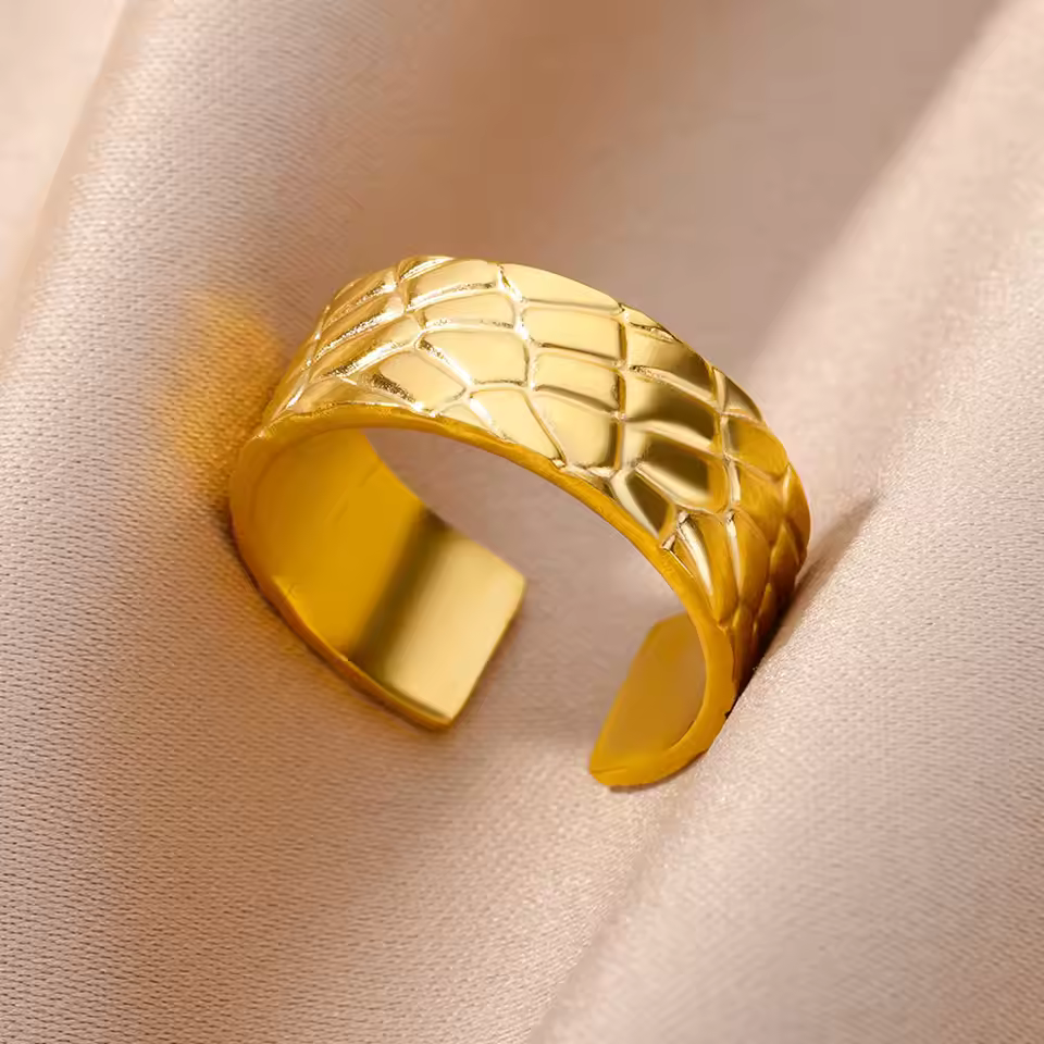 Double Layer Wide Ring