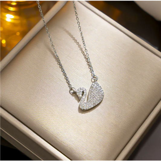 WHITE SWAN NECKLACE