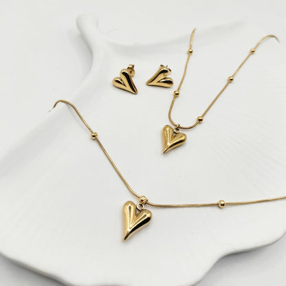 Love Heart Set -  Stainless Steel