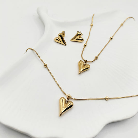 Love Heart Set -  Stainless Steel