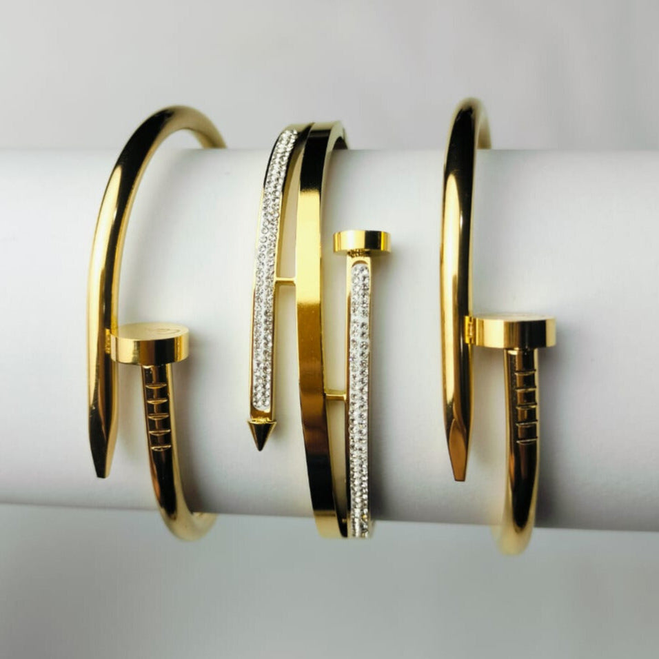 3 SET NAIL BANGLES SET