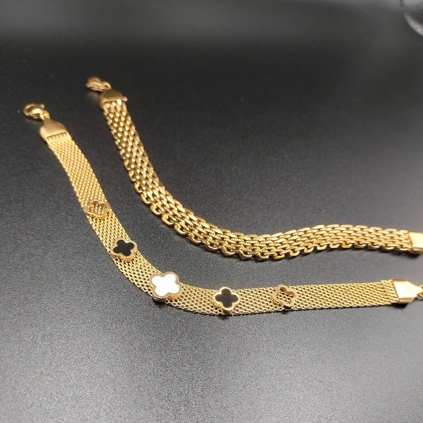 SET OF 2 BRACELETS BEATRIX & CLOVERS BEATRIX