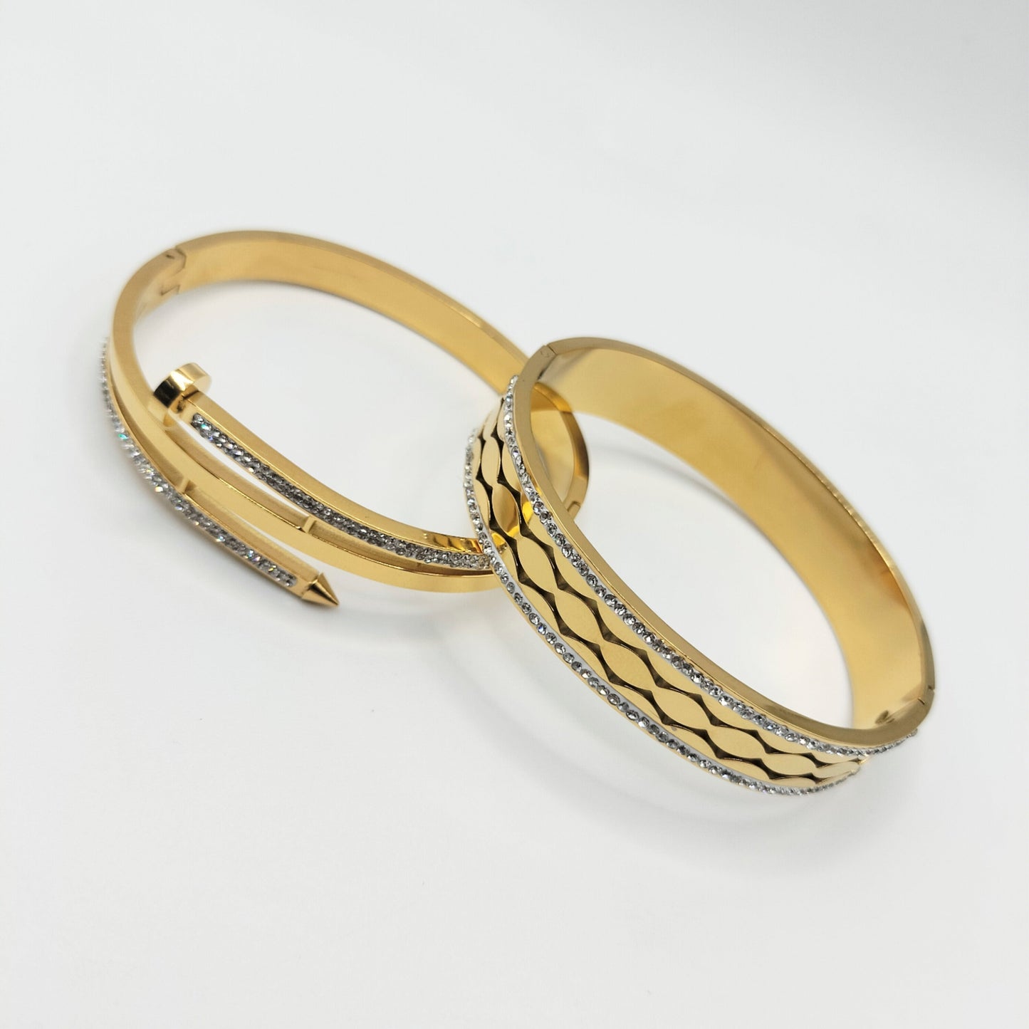 SET OF 2 PREMIUIM BANGLES STAINLESS STEEL