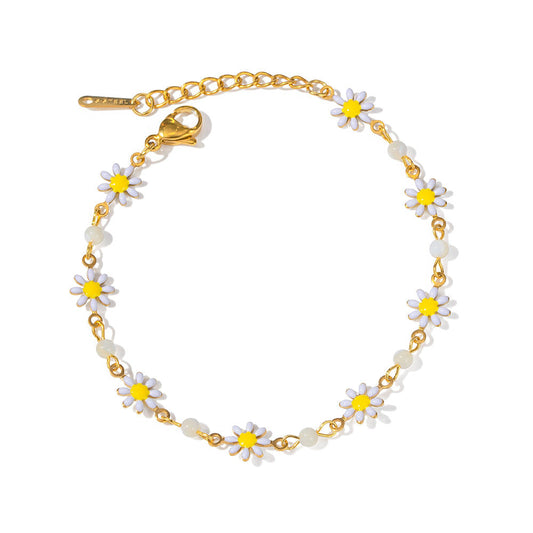 Floret Stainless Steel Bracelet