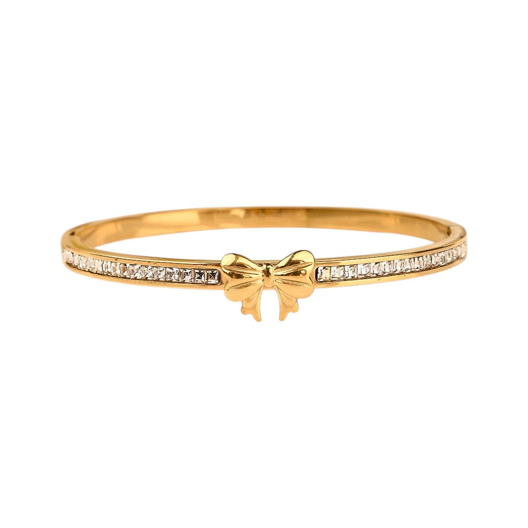 Stone-Studded Ribbon Handcuff