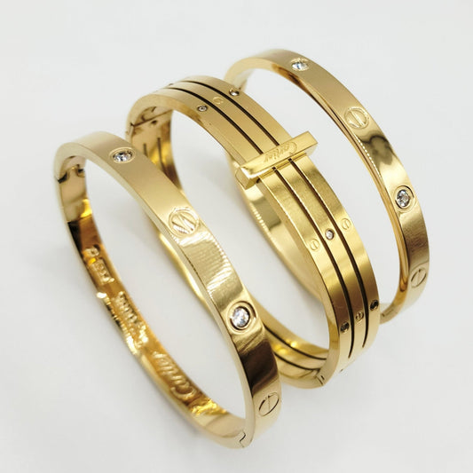 Deal Set 3 Premium Stainless Steel Bangles