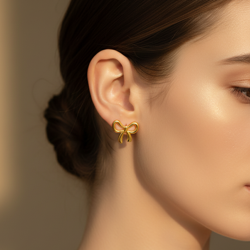 BOW STUD EARRINGS