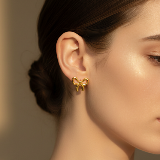 BOW STUD EARRINGS