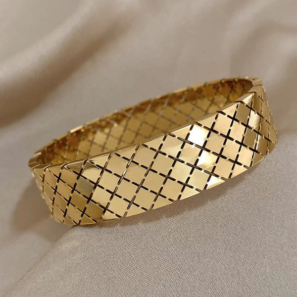 Sparkle Stainless Steel Bangle