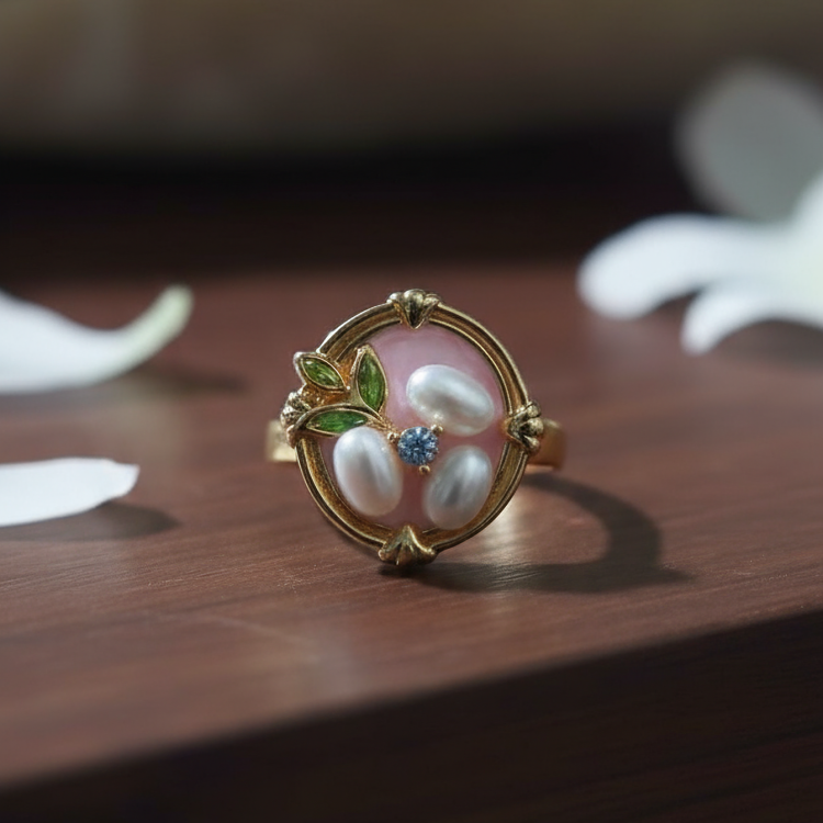 BLOSSOM PEARL RING