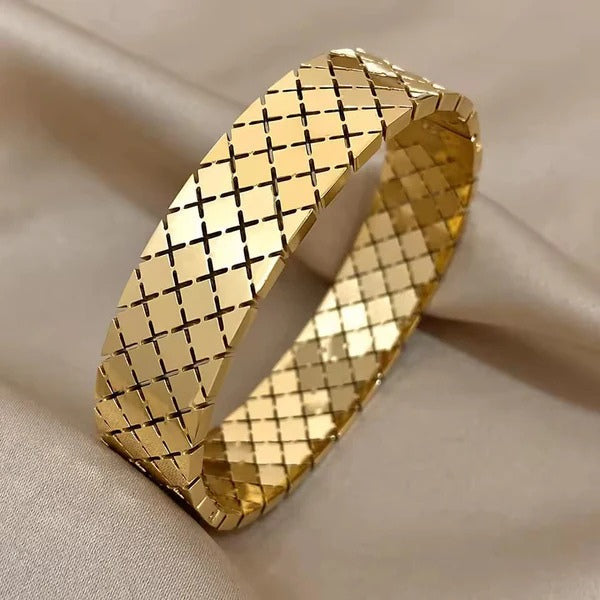 Sparkle Stainless Steel Bangle