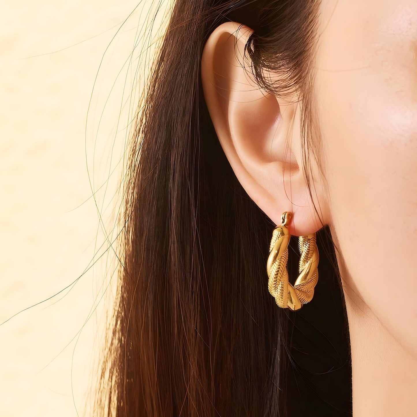 Twisted Hoop Earrings