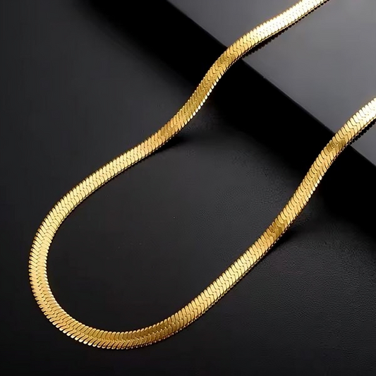 Gold Snake-chain Necklace
