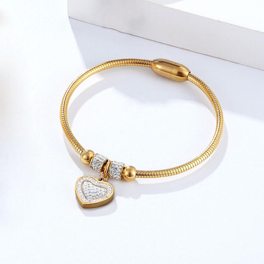 Magnetic Clasp Round Zircon