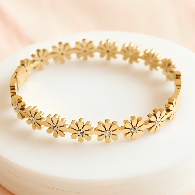 Daisy Flower Bangle
